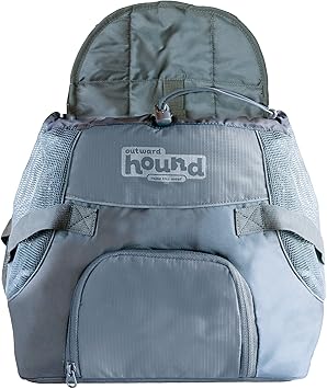 Outward Hound进口代理批发 Outward Hound PoochPouch 狗前袋，小号，灰色