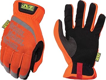 Mechanix Wear进口代理批发 Mechanix Wear Hi-Viz FastFit 工作手套，加大号，荧光橙色