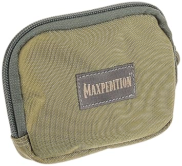 Maxpedition进口代理批发 MAXPEDITION 钩环 3" x 5" 拉链口袋（卡其色叶子）