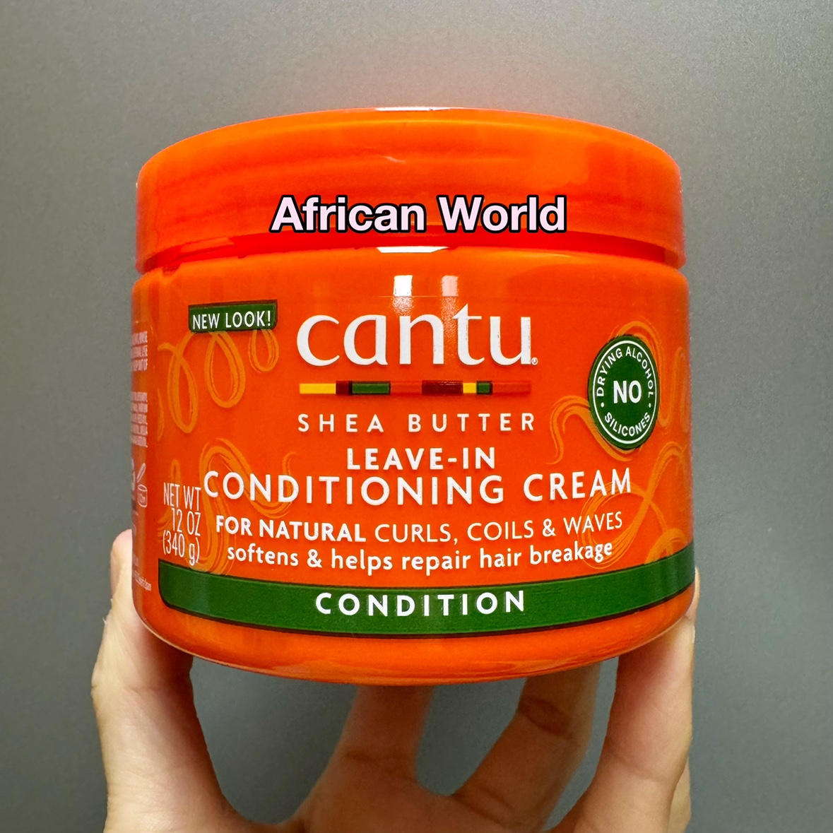 酷牌库|商品详情-进口代理批发现货Cantu Leave-in Conditioning Cream免洗调理霜340g