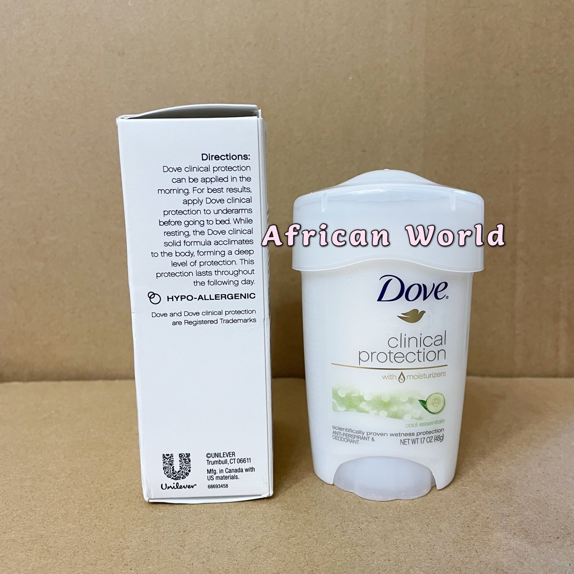 酷牌库|商品详情-进口代理批发Dove Clinical Deodorant多芬医护级48H腋下除汗臭香体止汗膏48g