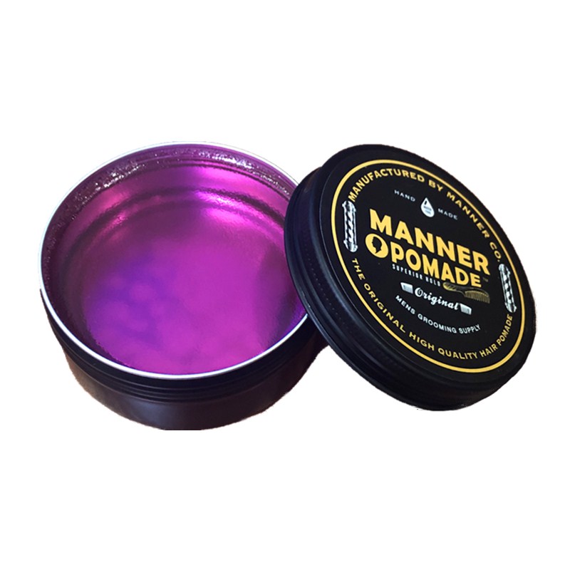 酷牌库|商品详情-进口代理批发MANNER POMADE紫色大魔王发油男士清香定型复古油头膏背头发蜡泥