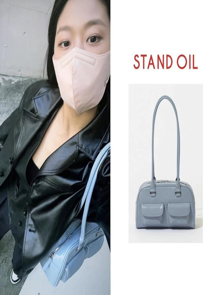 酷牌库|商品详情-进口代理批发STAND OIL 许允真泫雅金雪炫Wendy孙胜完博主推荐单肩手提包