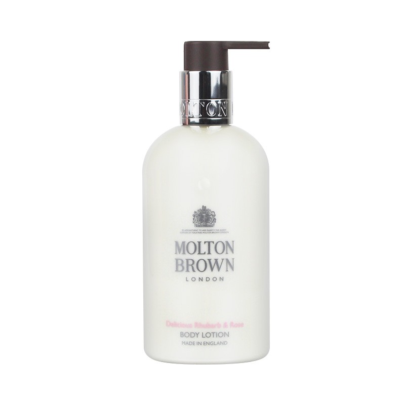 进口代理批发保税！Molton Brown 大黄玫瑰 身体乳香甜 Rhubarb Rose 300ml