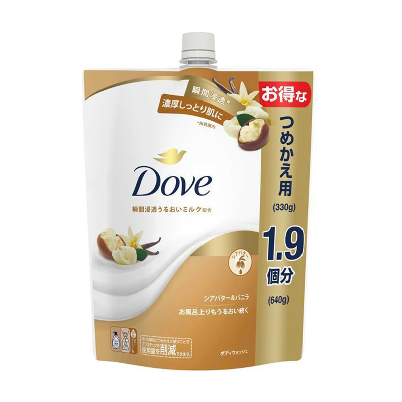 酷牌库|商品详情-进口代理批发保税！日本DOVE多芬沐浴露替换装640g稻米金木樨乳木果香草