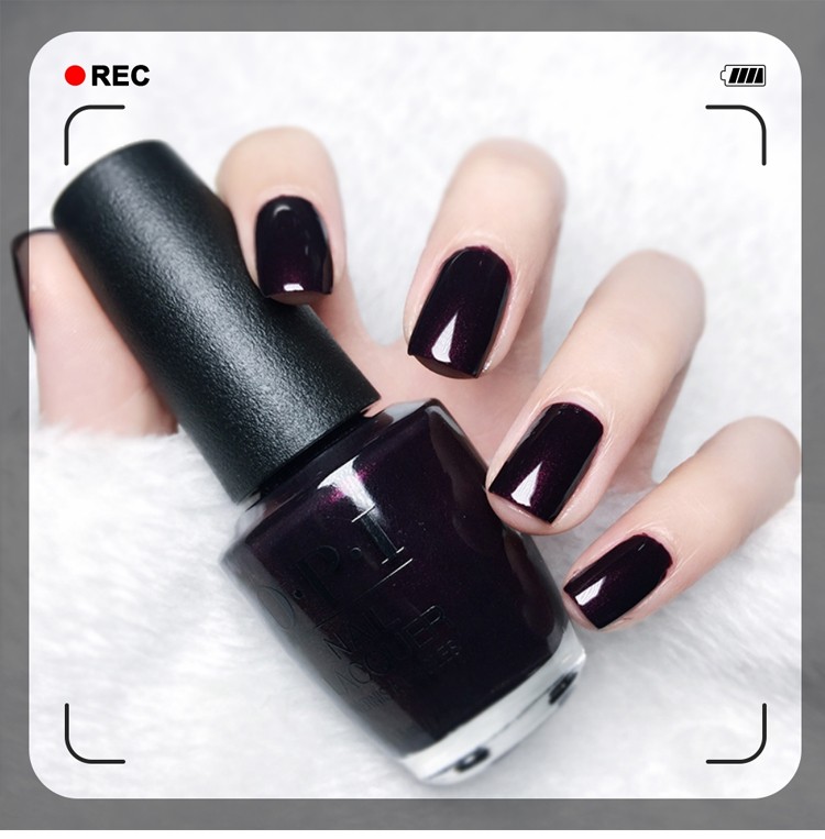 酷牌库|商品详情-OPI 指甲油 珠光黑樱桃 I43 持久环保美甲 美国 R59 w42