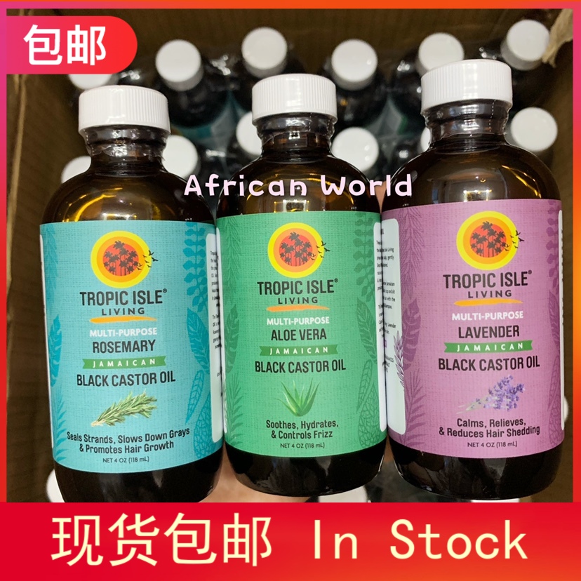 酷牌库|商品详情-进口代理批发Tropic Isle Living Jamaican black Castor Oil牙买加黑蓖麻籽油