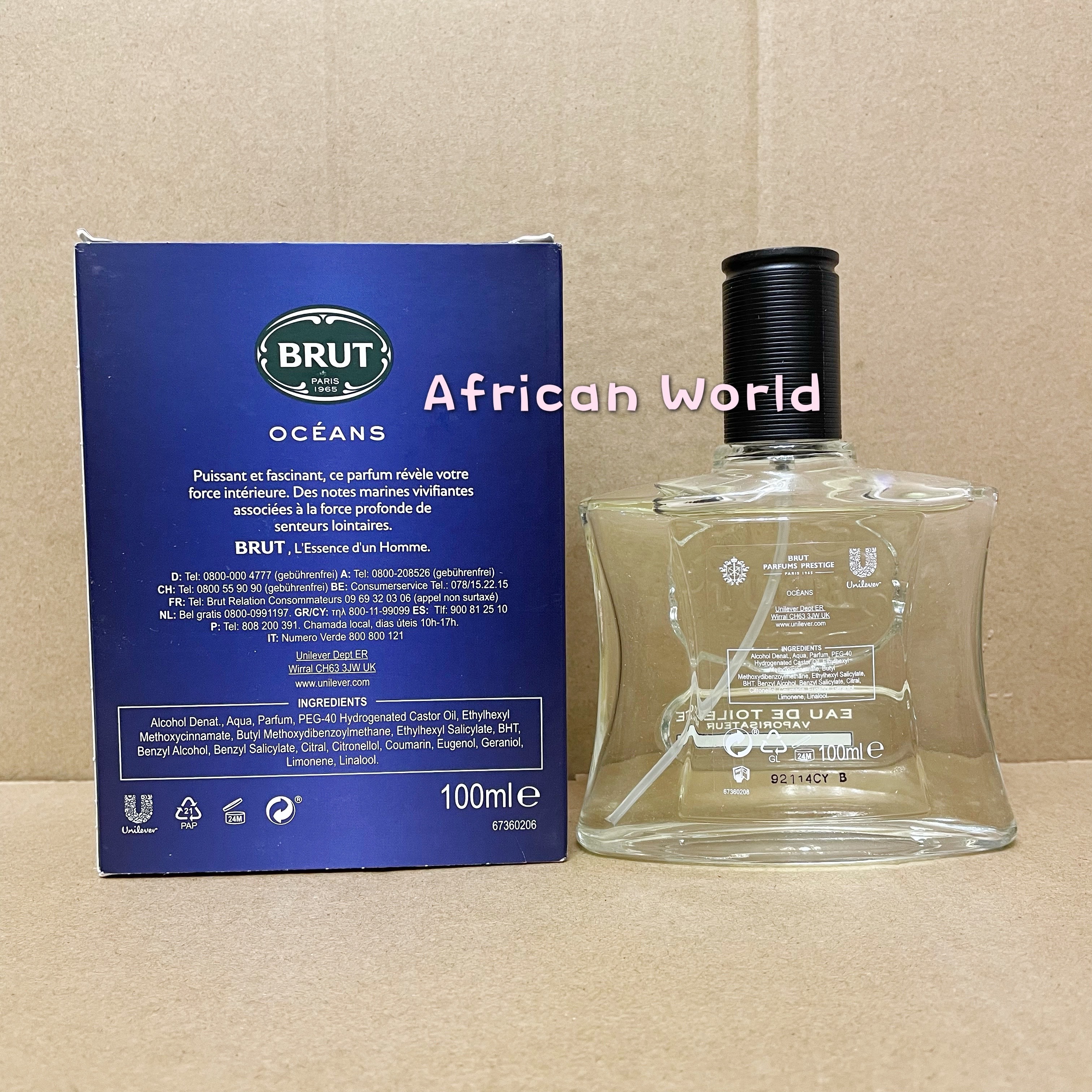 进口代理批发现货Brut Perfume Oceans Men百露法贝热海洋男士淡香水EDT 100ml