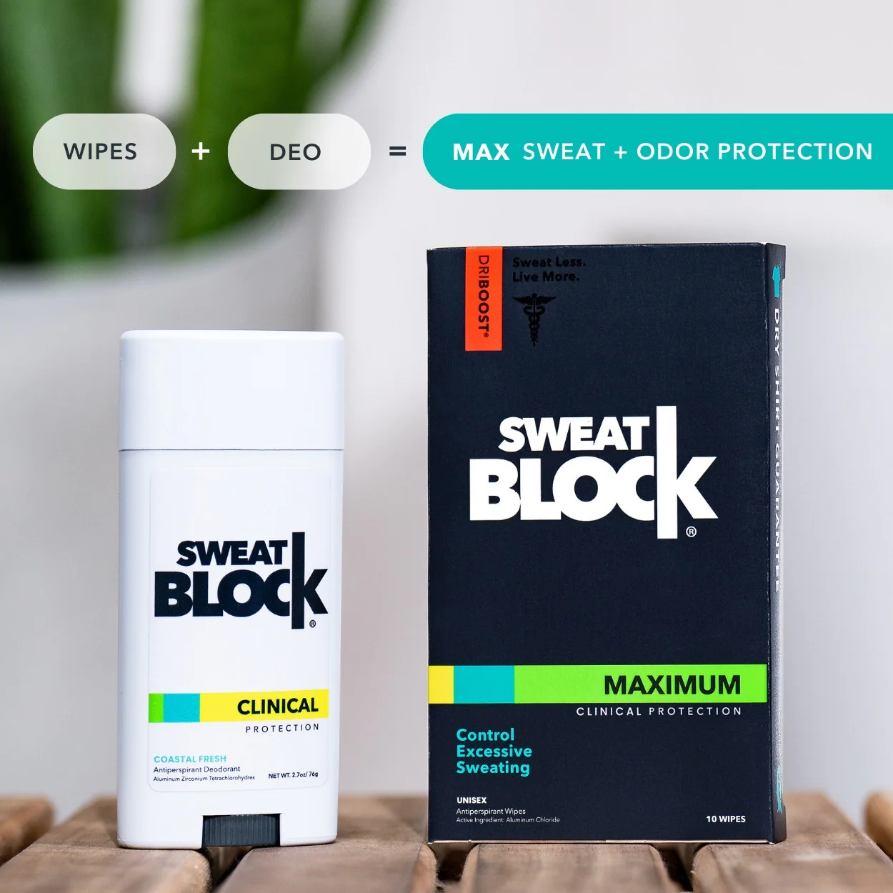 酷牌库|商品详情-进口代理批发Sweatblock Clinical Streng Deodorant Antiperspirant WipesMax