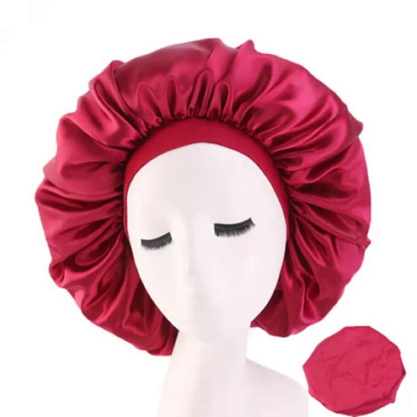 酷牌库|商品详情-进口代理批发Big Size Satin Bonnet Sleep Night Cap Head睡帽头套浴帽发包