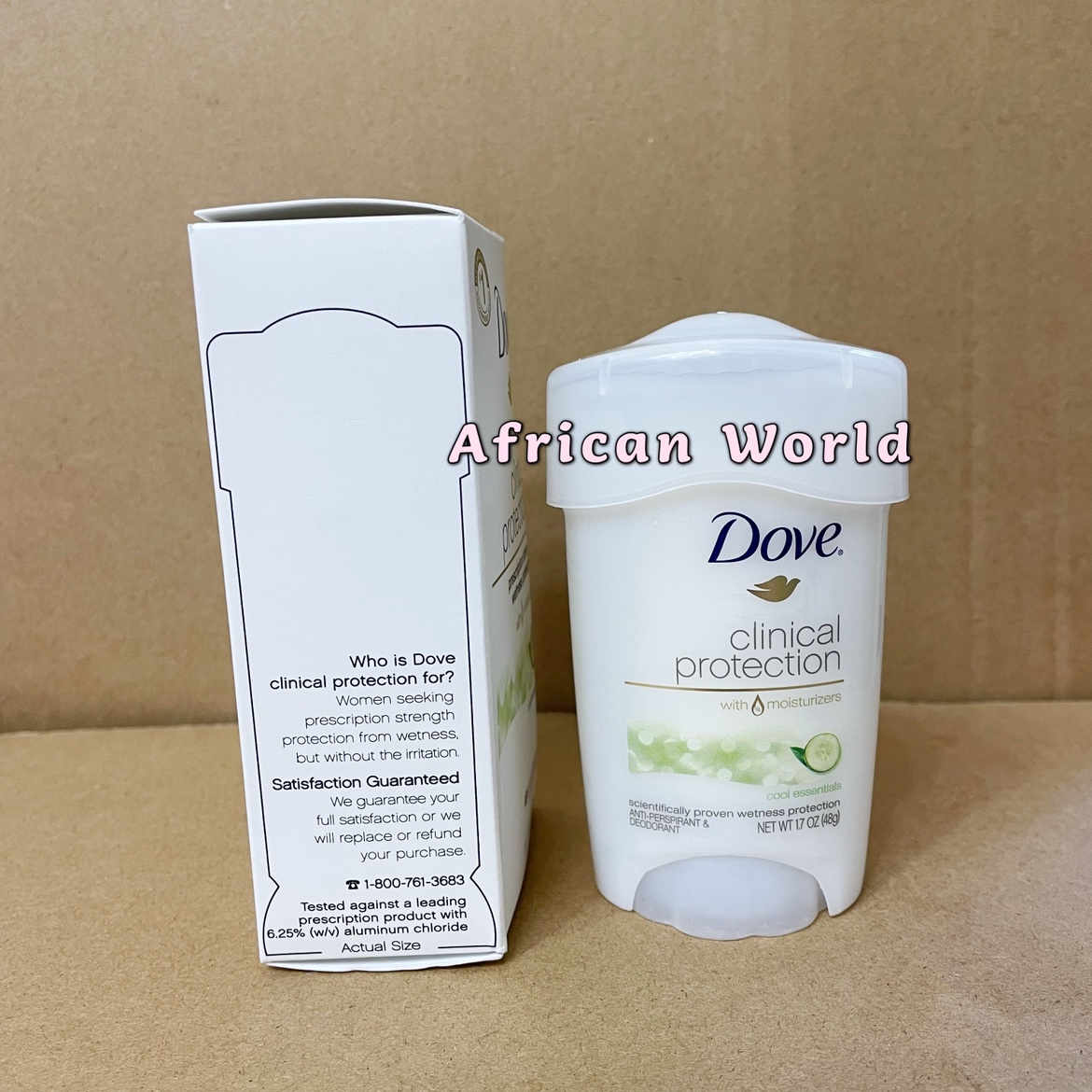 进口代理批发Dove Clinical Deodorant多芬医护级48H腋下除汗臭香体止汗膏48g