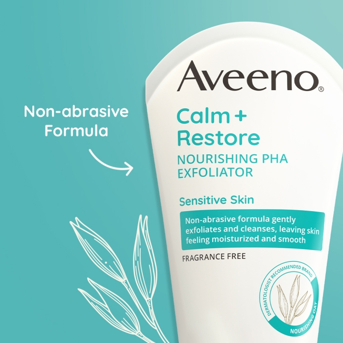 酷牌库|商品详情-进口代理批发保税Aveeno Calm+Restore温和PHA去角质洁面乳118ml燕麦保湿敏感