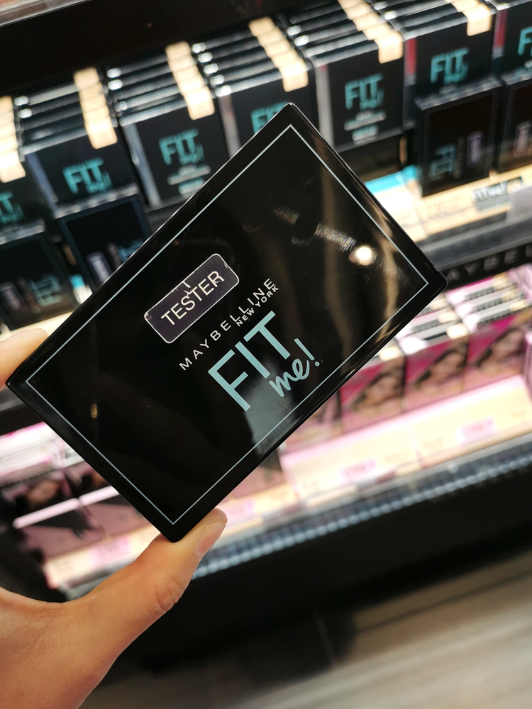 进口代理批发泰版现货~Maybelline美宝莲FIT ME反孔特雾面哑光无暇粉饼110新版