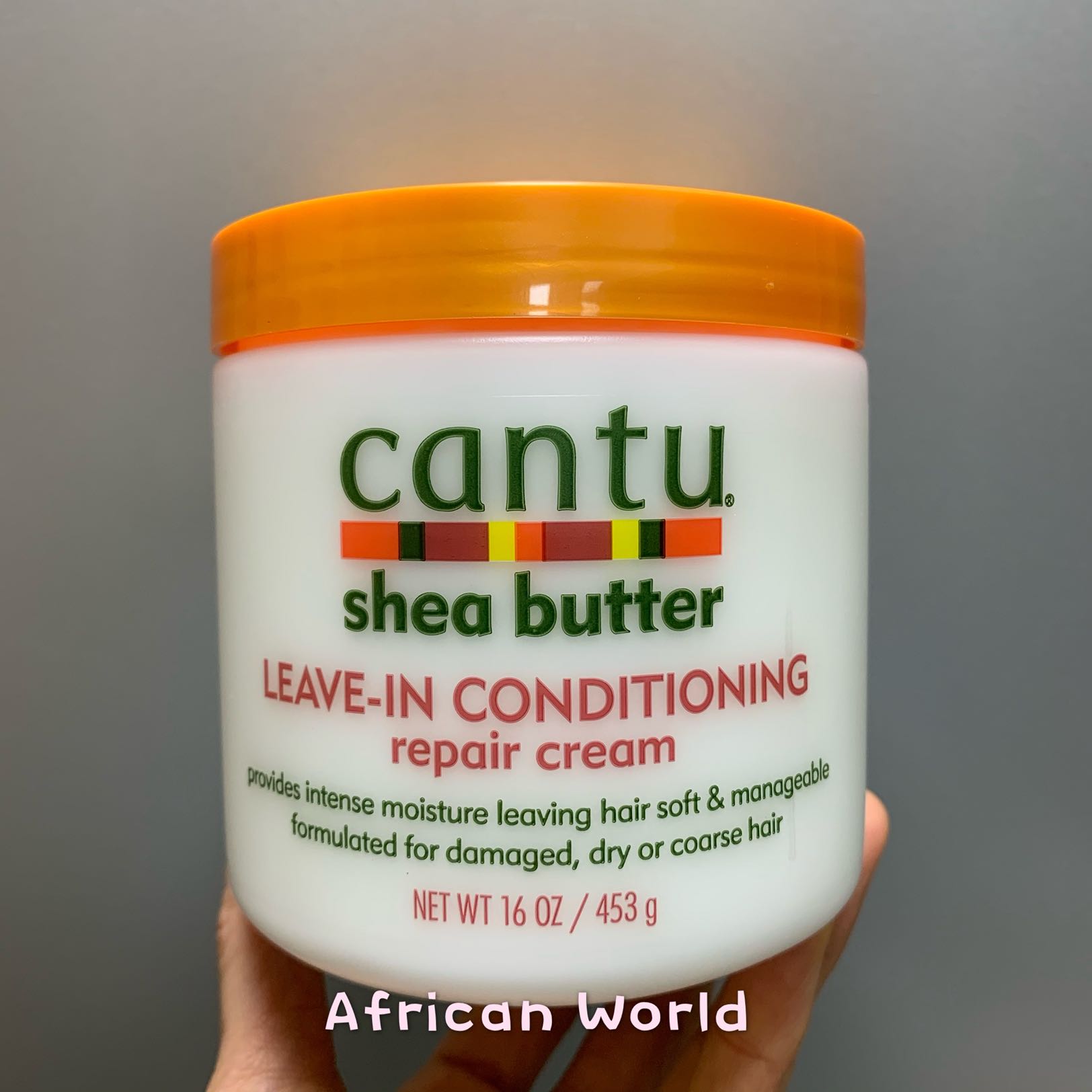 进口代理批发Cantu Shea Butter Leave In Conditioner RepairCream免洗护发素