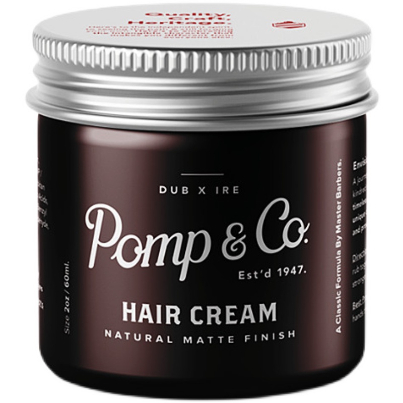 酷牌库|商品详情-进口代理批发鄱兰制Pompco HAIR CREAM发泥发蜡哑光自然蓬松背头飞机头造型