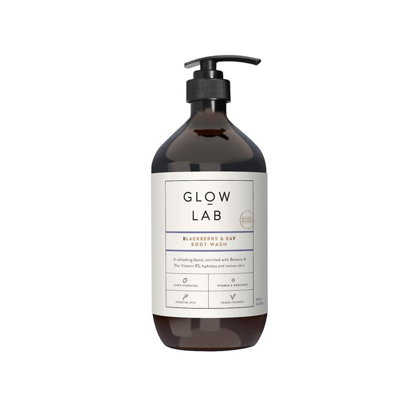 酷牌库|商品详情-进口代理批发新西兰Glow Lab沐浴露900ml原装进口男士女用天然黑莓月桂檀香椰