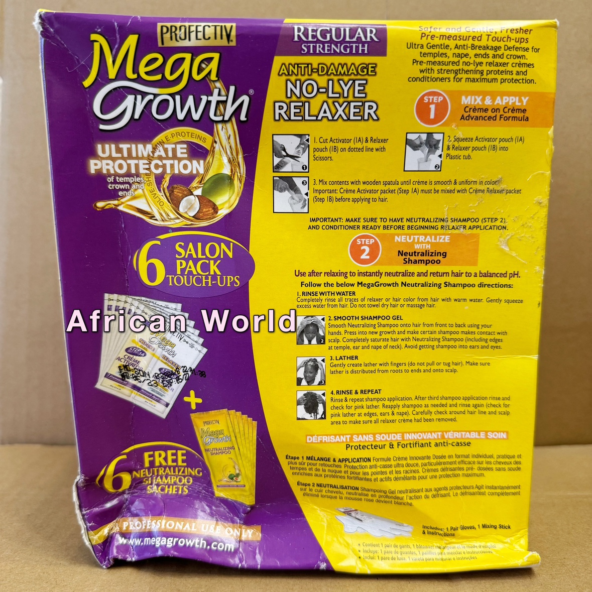 酷牌库|商品详情-进口代理批发Mega Growth Anti Damage No Lye Hair Regular Strength Relaxer