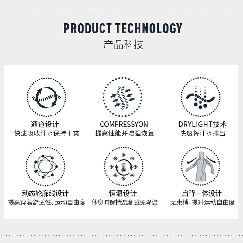 酷牌库|商品详情-进口代理批发意大利UYN 国系列滑雪内衣运动速干排汗压缩功能冬季户外骑行保暖