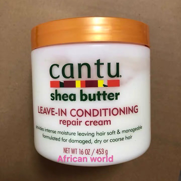 酷牌库|商品详情-进口代理批发Cantu Shea Butter Leave In Conditione乳木果阿甘油免洗护发素