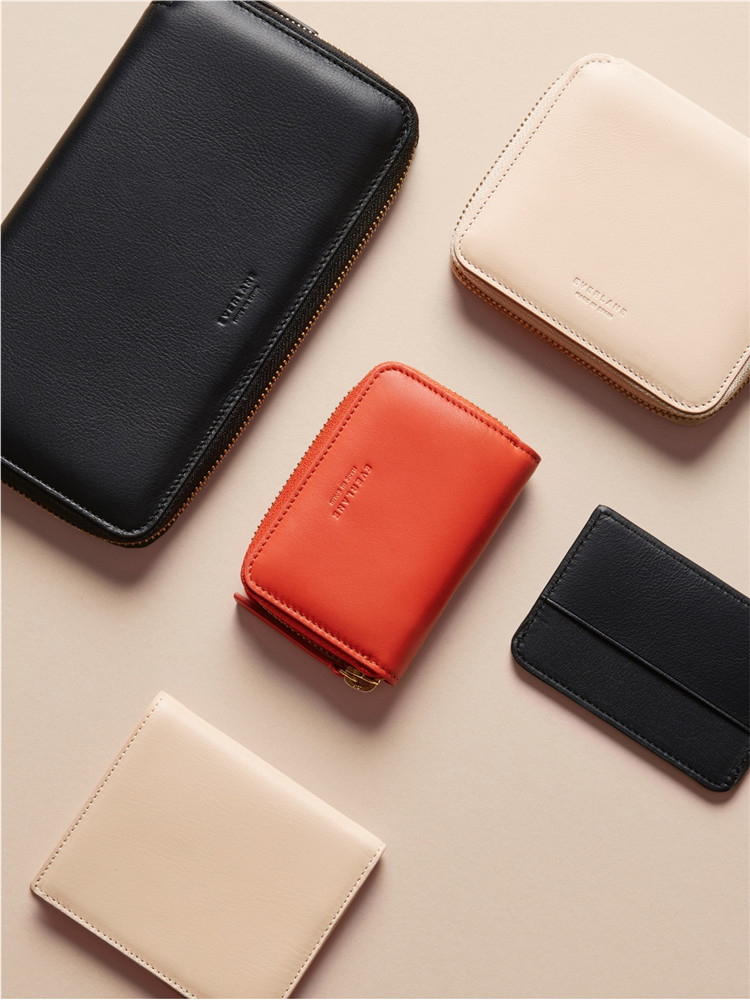 进口代理批发EVERLANE The Mini Zip Wallet 钱包 三色入