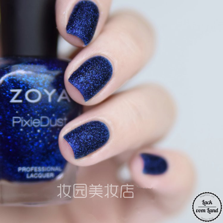 美国正品ZOYA/佐雅指甲油 魔法圣诞系列 哑光磨砂蓝ZP876 WAVERLY