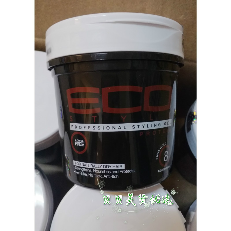 酷牌库|商品详情-进口代理批发现货美国Eco hair Styler styling gel olive oil 474ml定型发胶