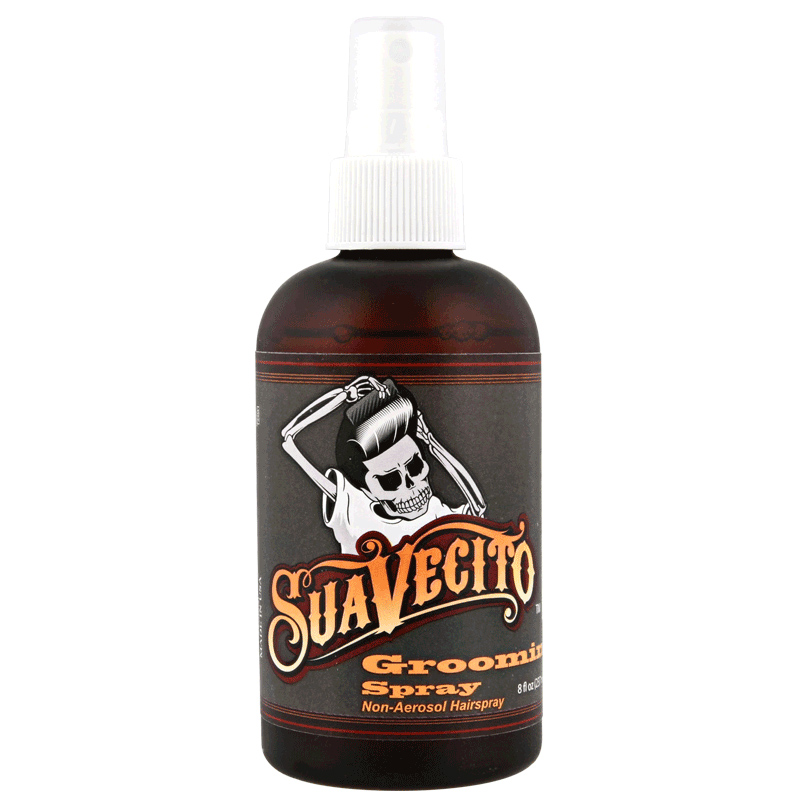 进口代理批发骷髅头顺发液suavecito Grooming Spray搭配发油水溶性造型喷雾