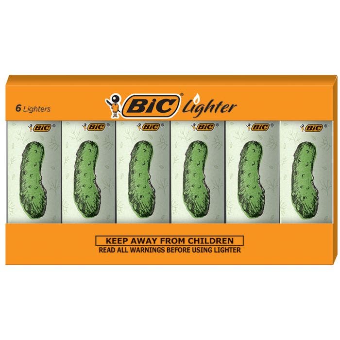 BIC进口代理批发BIC 特别版 Pickle 系列大号袖珍打火机 Set of 6 Lighters