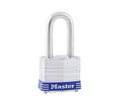 Master Lock进口代理批发 玛斯特锁公司 3UP 1-9/16 英寸。宽层压钢体，3/4 英寸。高 9/32 英寸。直径硬化钢卸扣，4 针 W1 圆柱