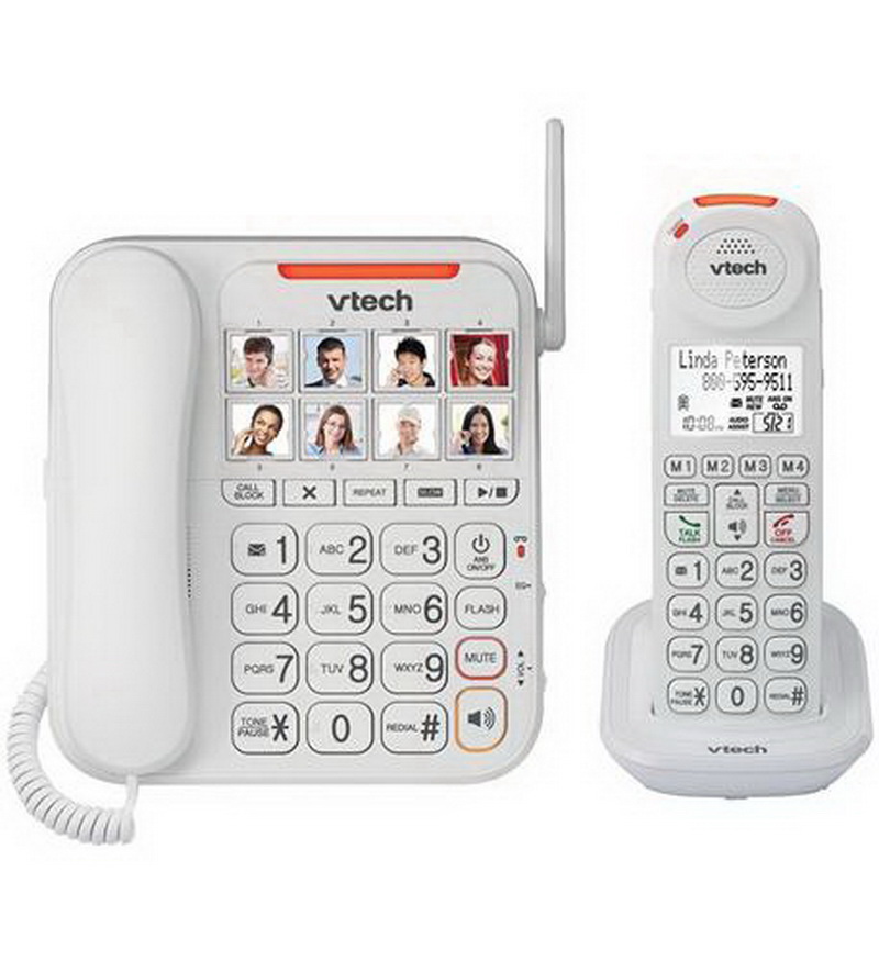 Vtech进口代理批发 Vtech VT-SN5147 Careline 扩音有绳/无绳电话