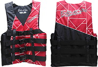 Kent Watersports进口代理批发 Kent Watersports 112432-100-010-16 Inc. 豪华滑雪 Pfd - 红色和黑色 - Xs