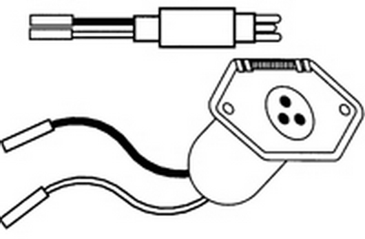 Rig Rite Manufacturing进口代理批发 Rig Rite Manufacturing 480 Troll 电机插座 - 公头 - 2 线