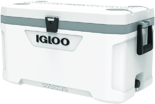 Igloo 50548 Marine Ultra 70 Qt. White Cooler with Comfort Grip Handles