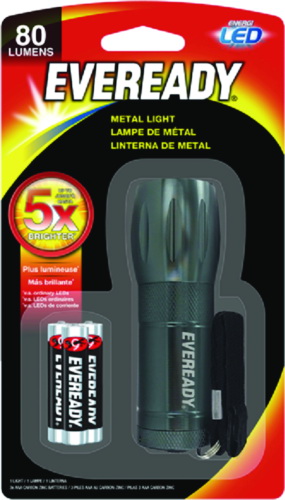 EVEREADY BATTERY进口代理批发 Eveready EVML33AS 紧凑型金属 LED 手电筒