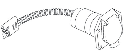 RV Pigtails进口代理批发 Rv Pigtails 20020 7 至 4 路适配器 (Rv_Pigtails)