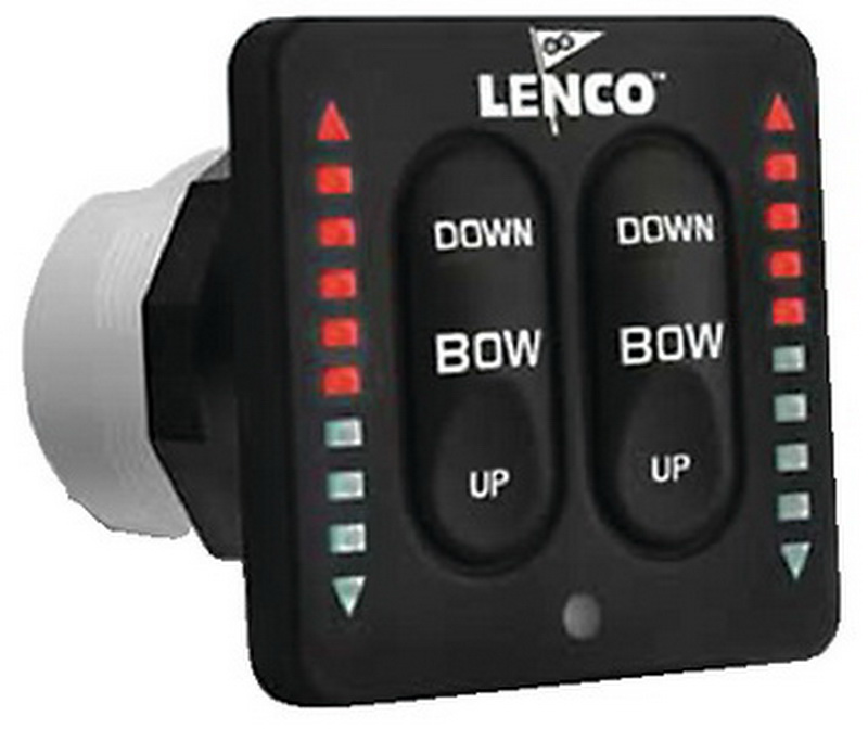 Lenco进口代理批发 Lenco 15271-001 用于双执行器标签的 LED（两件式）开关套件