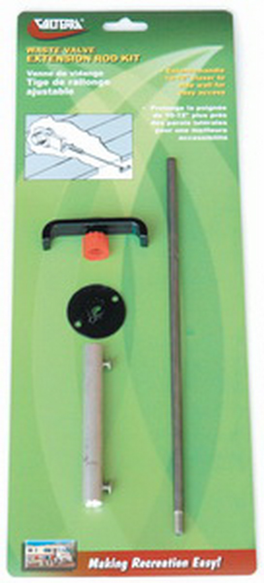 Vanne D'évacuation Eaux Noires Valterra TC172CN Pour Camping-car - Commande Par Câble 6 Pieds