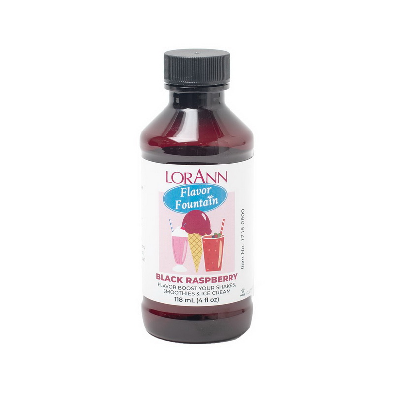 酷牌库|商品详情-Lorann oils进口代理批发1715-0800 Black Raspberry, Flavor Fountain 4 盎司