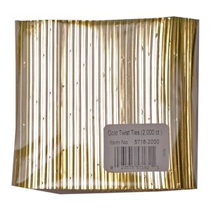 酷牌库|商品详情-Lorann oils进口代理批发5718-2000 Twist Twis, Gold 2000 pack