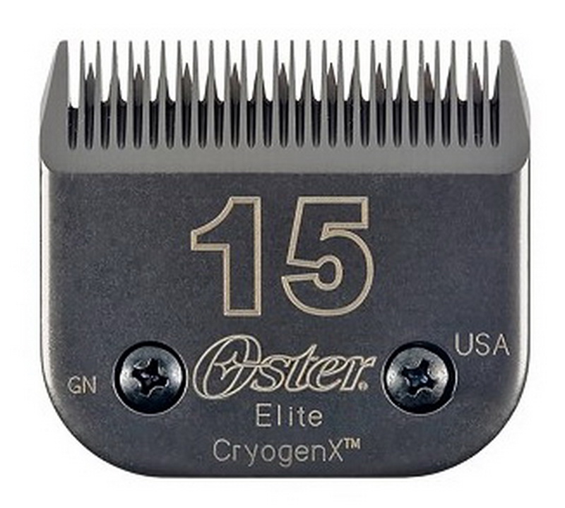 Oster进口代理批发 Oster #15 Elite CryogenX 刀片，#15，留毛 3/64"