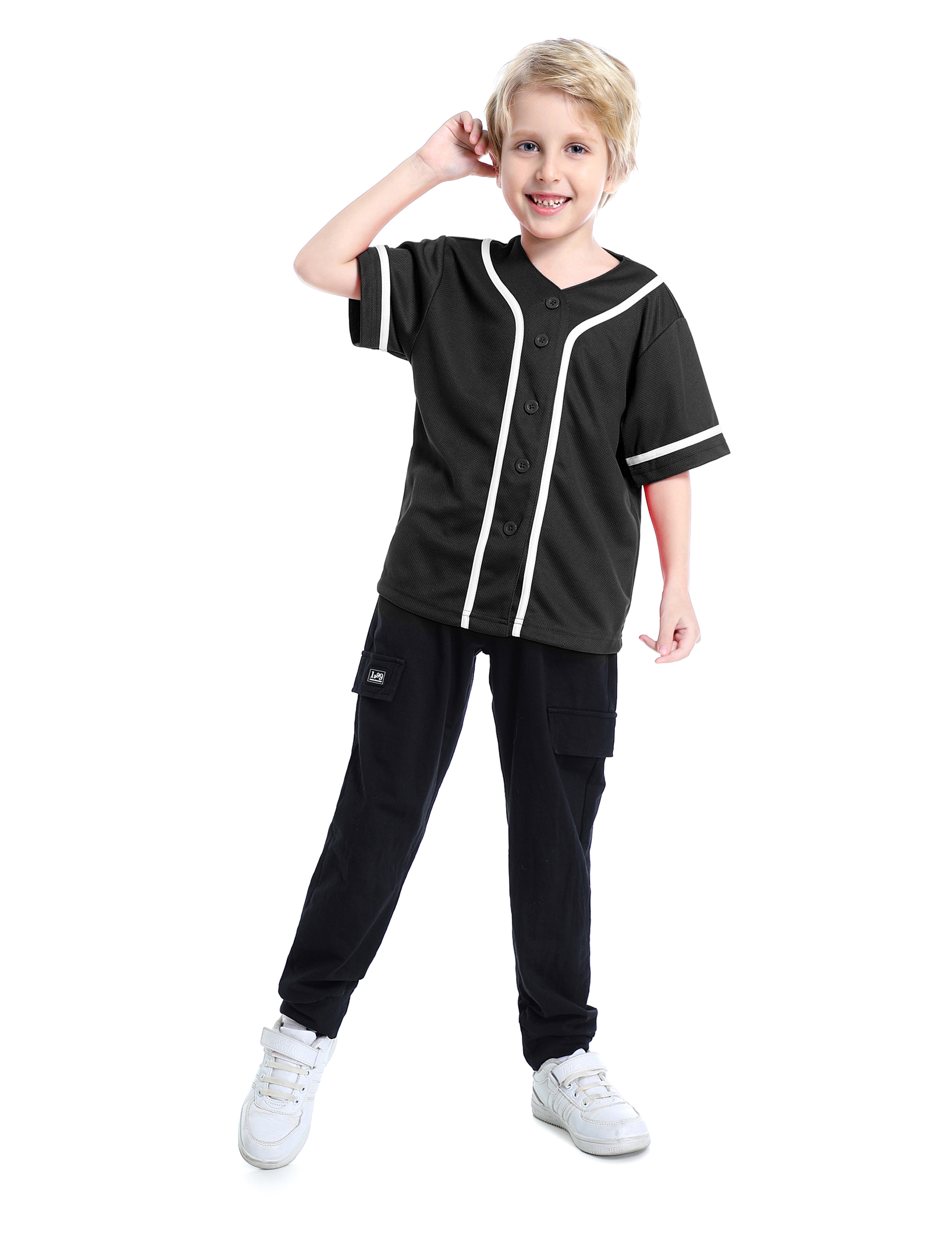 TOPTIE Boys Baseball Jersey, Kids Button Down Jersey T-Shirt Softball Sale,  Reviews. - Opentip