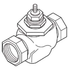 Schneider Electric进口代理批发 施耐德电气 VB-7213-0-4-08 1" NPT 2 通 NO 阀体，用于水或蒸汽 Cv=14