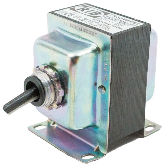 Rib Relays TR50VA001 Transformer 50VA, 120-24V, Single Hub, Class II UL ...