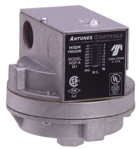 Antunes进口代理批发 Antunes 803112601 Hgp-A 气压开关 2"-16" WC