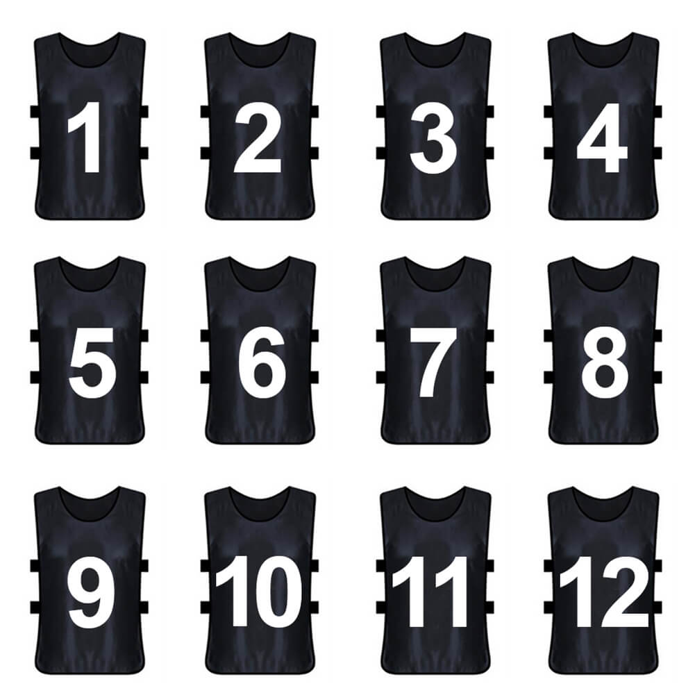 Numbered Bibs with Elastic Band
