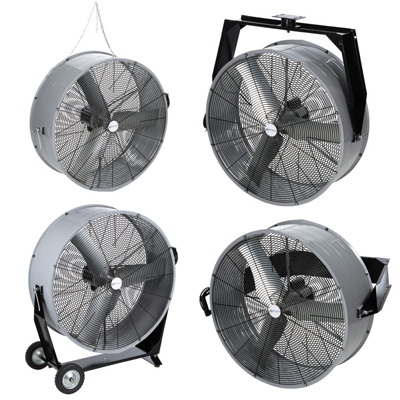 Airmaster 78973 I-12LS Industrial 12 Low Stand Pivot Fan 