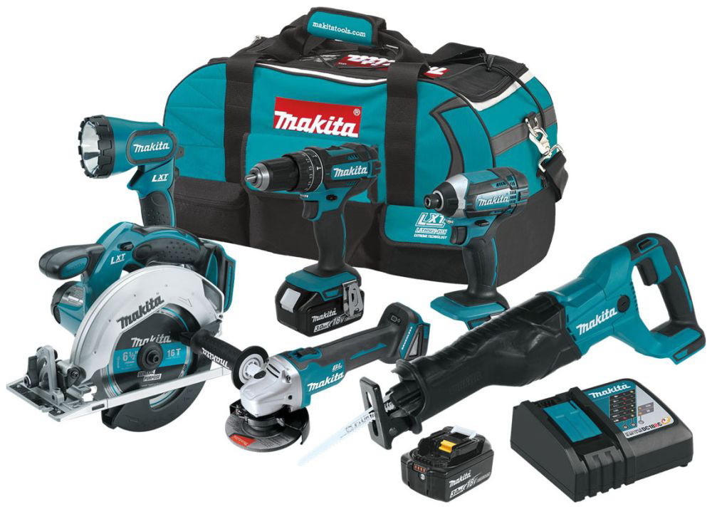 Makita USA进口代理批发 Makita USA XT610 18V Lxt 无绳 6 工具组合套件