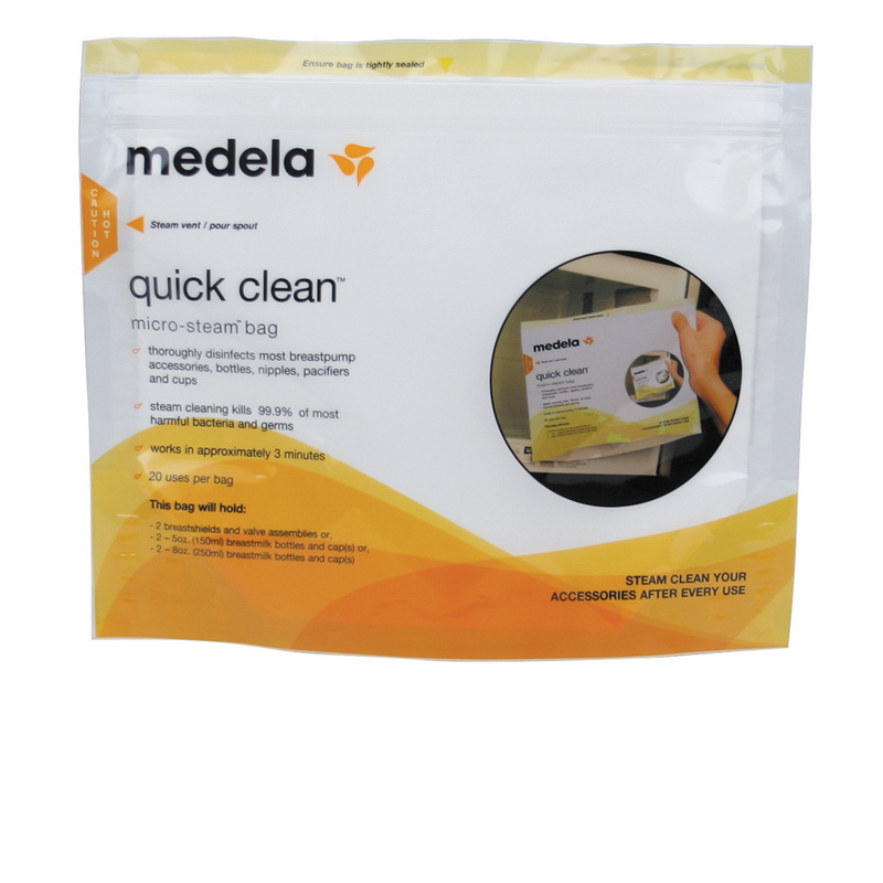 Medela进口代理批发 Medela 87024NA 快速清洁微型蒸汽袋