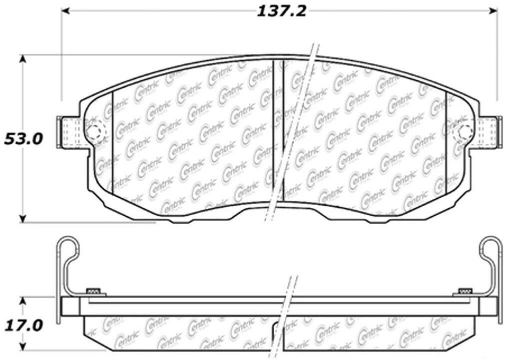 酷牌库|商品详情-Centric Parts进口代理批发 Centric 零件 103.08150 Centric (103.08150) 陶瓷刹车片