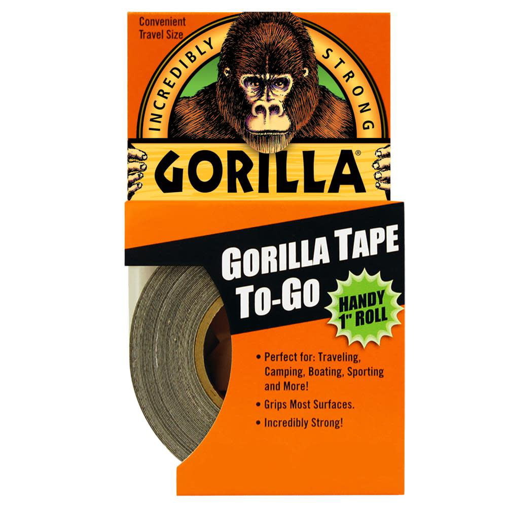 Gorilla Glue进口代理批发 Gorilla 胶水 6100105 Gorilla 黑色胶带随身携带卷，1 英寸